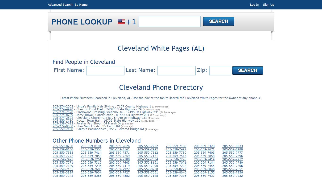 Cleveland White Pages - Cleveland Phone Directory Lookup